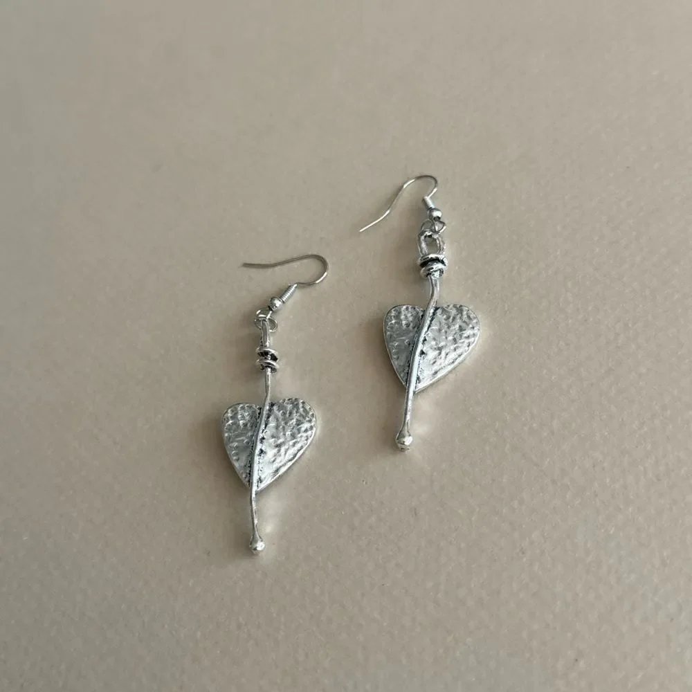 Heart Drop Earrings N1962